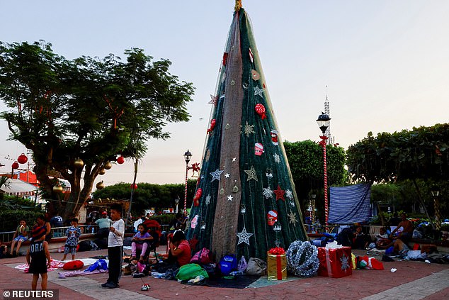 Mexican President Andres Manuel Lopez Obrador discussed migration in a phone call with Biden on Thursday as migrants slept outside on Christmas Day