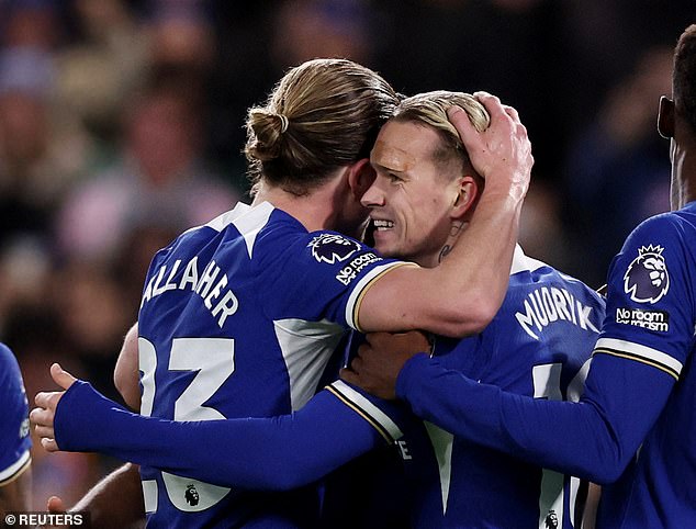 Mudryk has now scored two goals in his last three games for the west London club