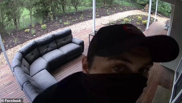 The alleged thieves were caught entering the property in Leongatha, in Victoria's Gippsland region, on Christmas Day (pictured)