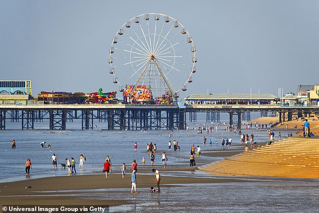 The resort has many social problems, including a very high number of children in care, shocking teenage suicide rates and a disproportionate number of children with social workers supposedly looking out for their best interests.  Pictured: Blackpool