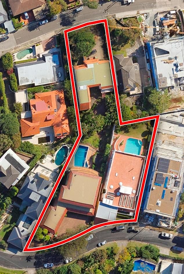 Georgia and Daniel Contos own three homes in Vaucluse, worth $25 million, $34.5 million and $38 million, and all three are next to each other