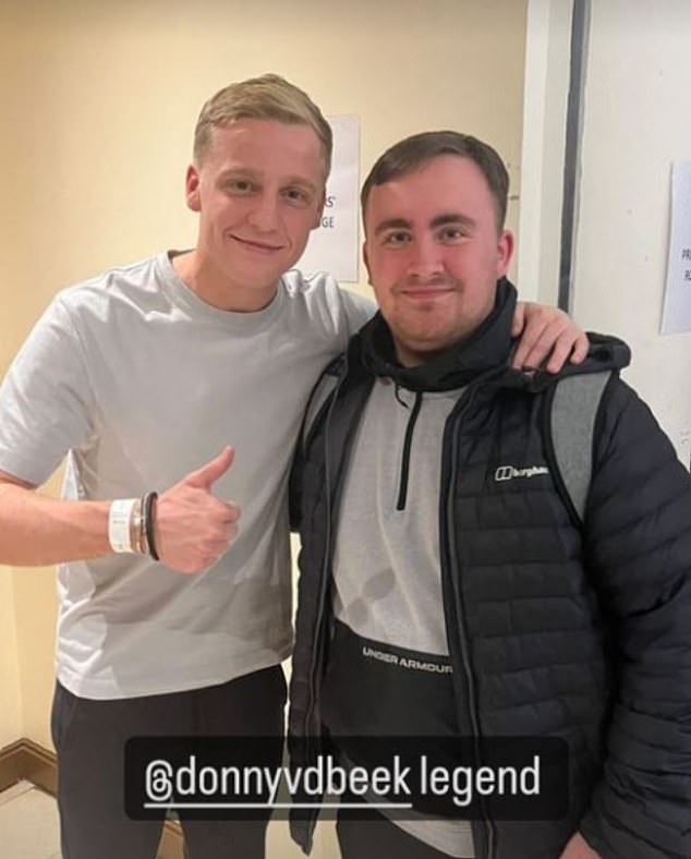 He called United midfielder Donny van de Beek a 'legend' after beating Matt Campbell