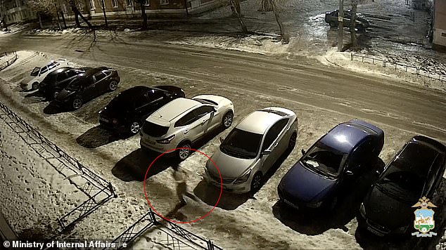 Bogdan, 16, seen in the video running to his friend's flat in Sterlitamak, Russia