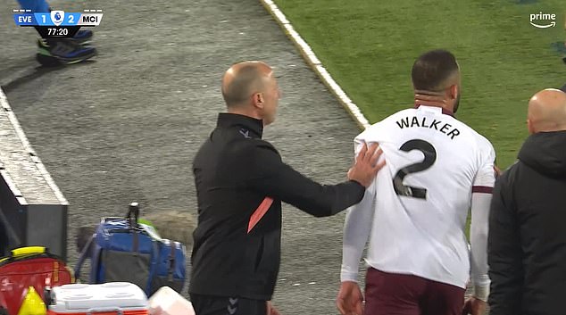 Walker had pushed the assistant but Woan pushed him back, infuriating the full-back