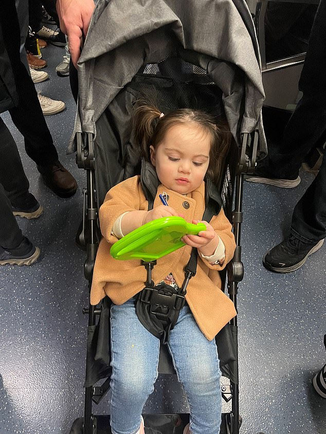 We also take the subway while traveling anywhere in New York City, which also comes with its challenges as it can be stressful.  Our daughter plays with Etch A Sketch during such trips, which seems to keep her busy as we travel through town