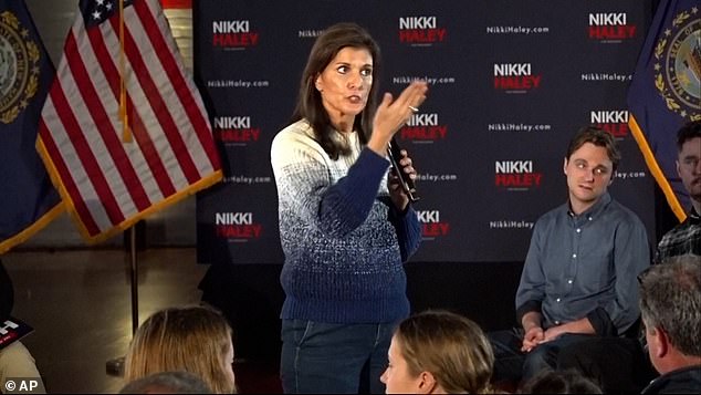 Nikki Haley is running in second place behind Donald Trump in New Hampshire, but is also cleaning up after a big mistake there