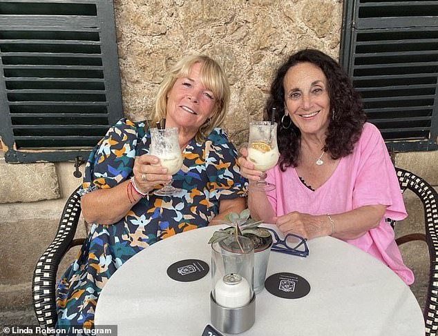 Linda and Lesley recently enjoyed a balmy summer holiday together , with Linda taking to Instagram to give insight into their journey