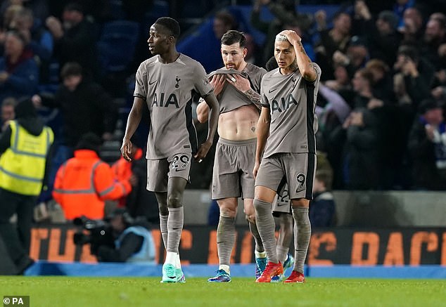 Tottenham had a miserable night on a night when their makeshift defense was exposed