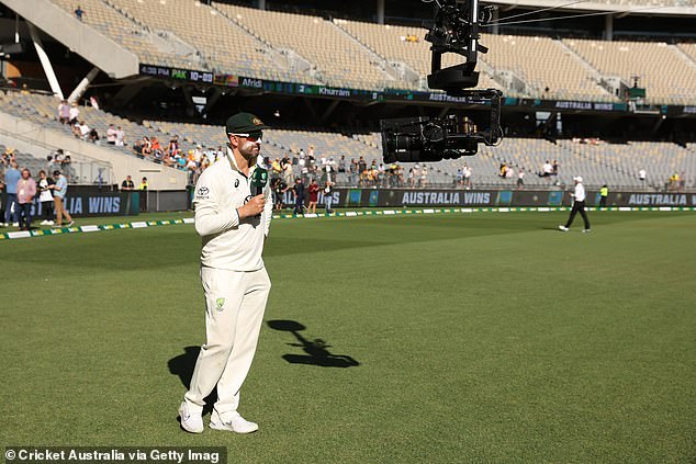 Nathan Lyon took his milestone 500th Test wicket in front of empty seats at Optus Stadium in Perth against Pakistan in the first Test