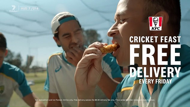 Cricket was awash with KFC advertising this week, with a steady stream of Coca Cola commercials also coming