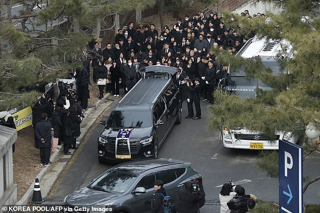 The star will be cremated and his remains will be placed in a memorial park in Gwangju, 20 miles (32 kilometers) southeast of Seoul.