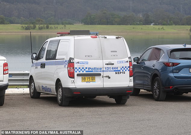 A police van was briefly seen in the car park at Penrith Beach on Friday