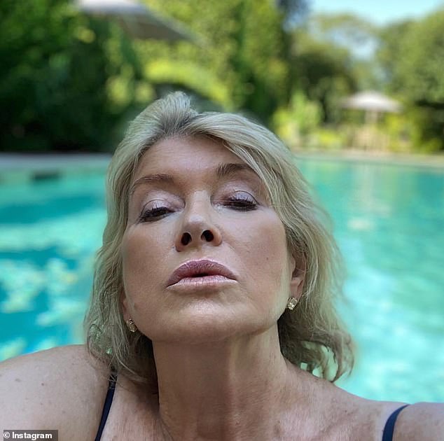 Martha (seen in 2020) regularly shows off her stunning and youthful complexion in sultry photos on her Instagram