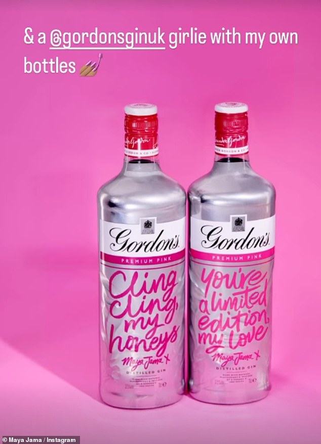 To top it all off, she also collaborated with Gordon's gin to create her own gin using her own bottles, with her iconic joke: 'Cling cling, my honeys'