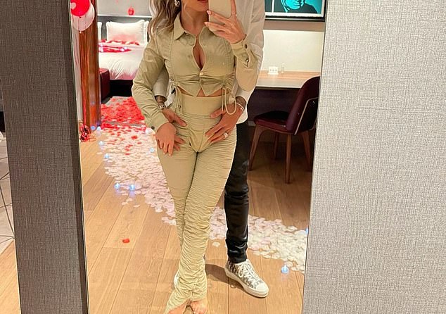 Cancelo pictured with his partner Daniela - they have a daughter together