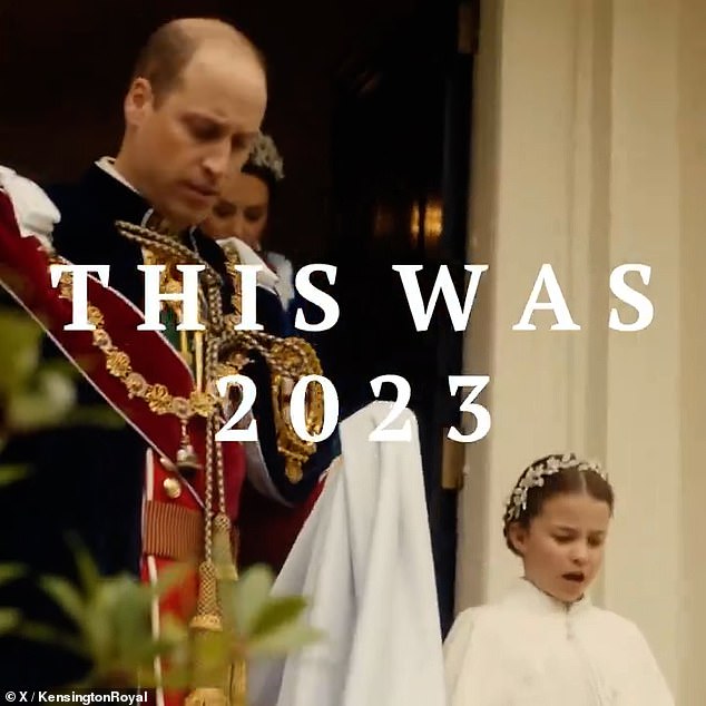 The video was titled 'This is 2023' and showed clips of the family during the coronation