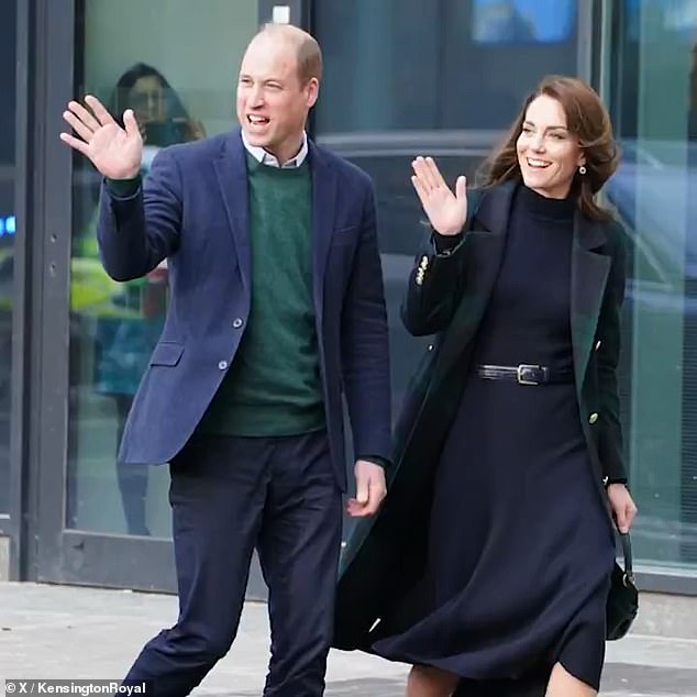 Photos showed the busy royals at various official events