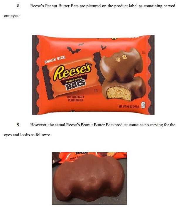 “Hershey's labels for the products are materially misleading and countless consumers have been deceived and misled by the images on the products' packaging,” the complaint reads.