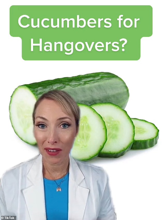 People on the Internet have turned to the water-based fruit to avoid getting a hangover