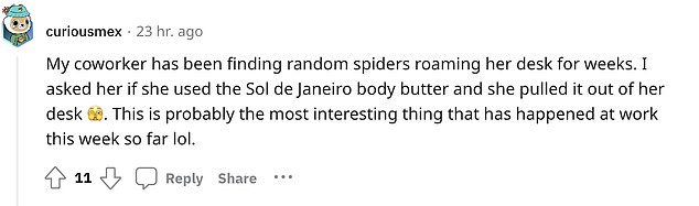 The rumor reached Reddit, where one person asked the Sephora community if anyone had used the now infamous body butter