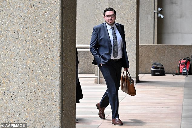 Bruce Lehrmann arrives at the Federal Court earlier this month during his defamation trial