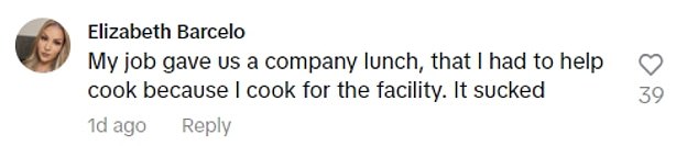 In the comments section, many viewers expressed frustration with the present, or lack thereof, they received from their own workplace during the holidays.