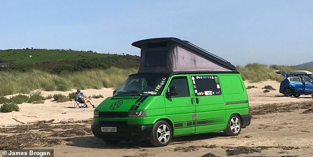 The VW van was towed away to a compound in Newcastle-under-Lyme after it was found to have no insurance, tax or MOT