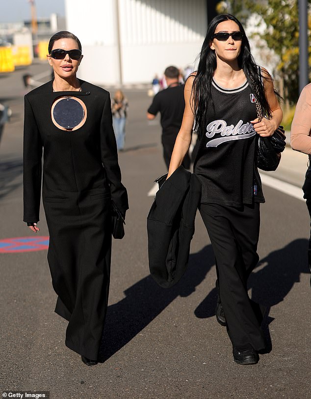 During an interview with People last November, the media influencer opened up about working in the modeling industry and proudly discussed her mother's runway career;  Amelia (right) and Lisa (left) seen in Paris in September