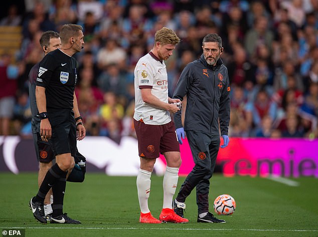 The Belgian has not played for Pep Guardiola since suffering a hamstring injury against Burnley