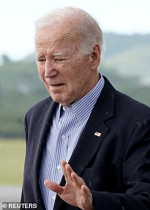 President Joe Biden arrives aboard Air Force One at Henry E. Rohlsen Airport, St. Croix, U.S. Virgin Islands,