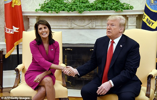 Trump, who saw her accept Haley's resignation as US ambassador to the United Nations in October 2018, remains the clear frontrunner for the Republican nomination