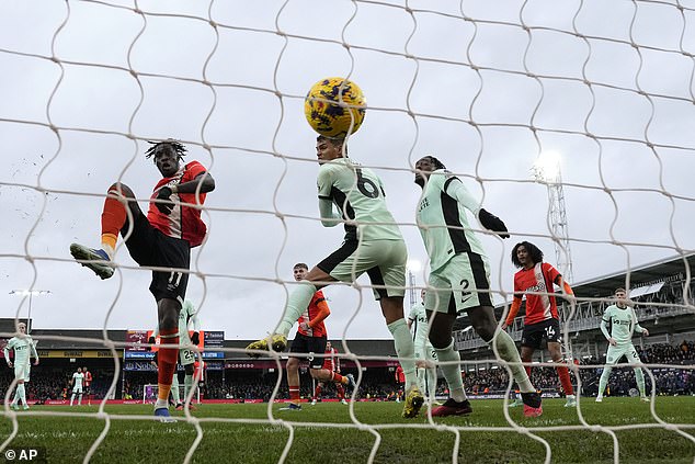 Luton managed to score two goals in seven minutes, but that was not enough for a point