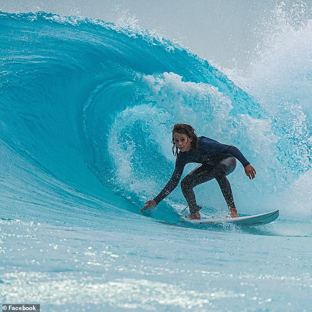 Khai (pictured) loved the water and spent countless hours surfing with his grandfather and uncle