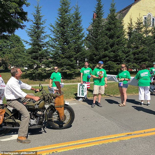 Scott grew up in Barre, raised by his widowed mother, and opened a motorcycle shop and then a successful construction company before entering politics.