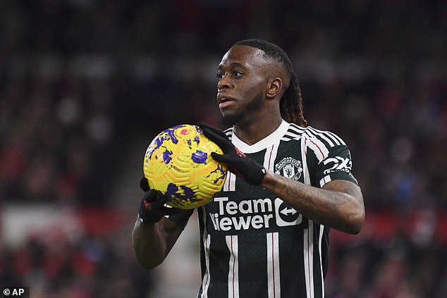 Aaron Wan-Bissaka struggled both offensively and defensively during the league match