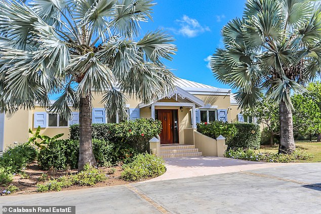 The villa is located on Solitude Bay, which has access to a private beach and is owned by Democratic donors Bill and Connie Neville