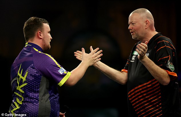 Littler defeated van Barneveld to secure his place in the quarter-finals of the competition