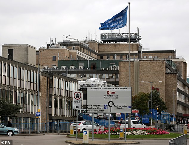 The three-month pilot, led by pediatric physiotherapist Jonny Littlewood, has now become a permanent feature at Addenbrooke University Hospital in Cambridge (pictured), and more than 40 children have since been supported by Poppy