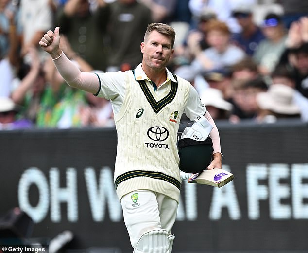 The experienced Australian opener received a standing ovation from the MCG crowd