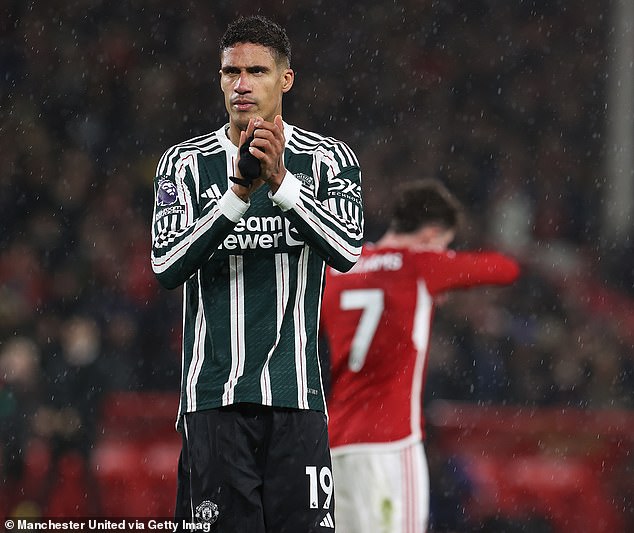 United are reportedly willing to listen to offers for Raphael Varane in January