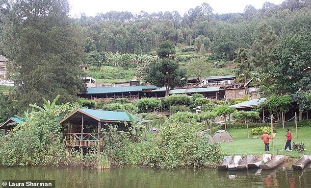 Laura's encounter with the Batwa takes place as she is driven back to her lodge (above)