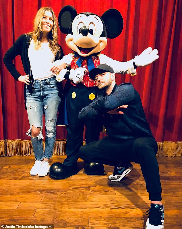 Justin Timberlake never forgot his connection with the cartoon mouse and shared a photo of them together on his Instagram