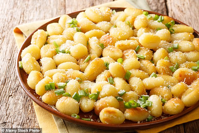 Two slightly unusual options – potato salad and gnocchi (pictured stock photo) – have been revealed as the seventh and eighth variants.