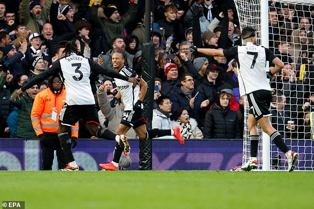 Bobby De Cordova-Reid celebrates after scoring the home team's winner and shows great reactions to get his goal