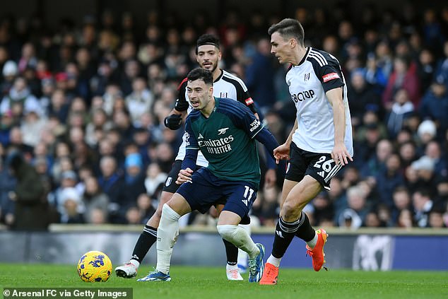 Gabriel Martinelli had a tough day at the office and failed to capitalize on a clear opportunity early on