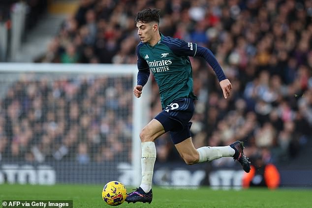 Kai Havertz also had a quiet game despite his recent resurgence in form for the Gunners