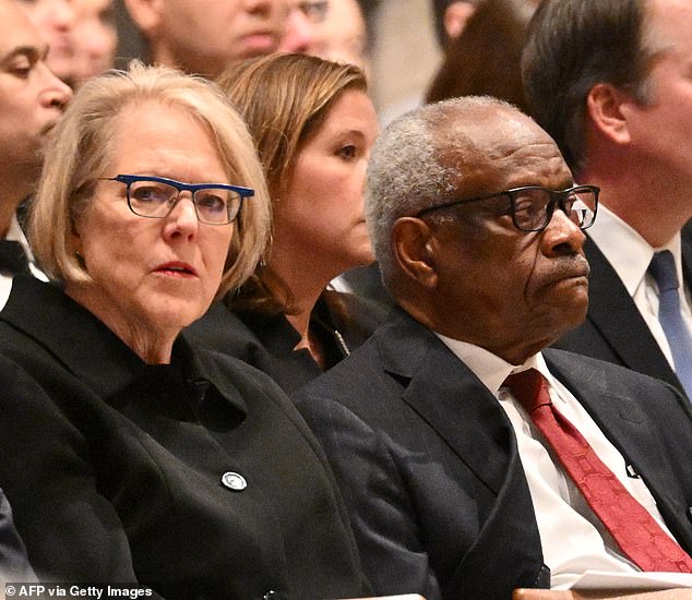 U.S. Supreme Court Justice Clarence Thomas and his wife Ginni Thomas