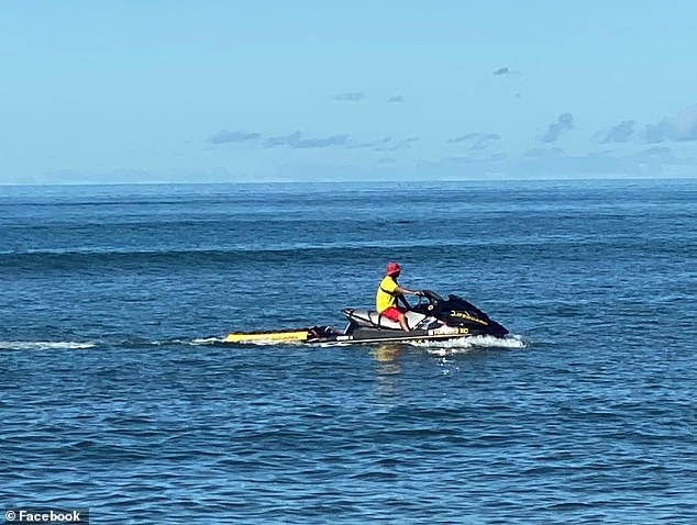 Maui police reported that first responders were patrolling the area on shore and on jet skis