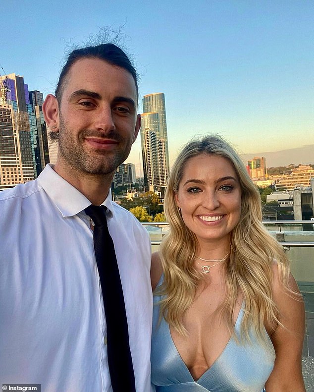 AFL star Brodie Grundy has announced his engagement to his long-time girlfriend, physiotherapist Rachael Wertheim.  Both shown