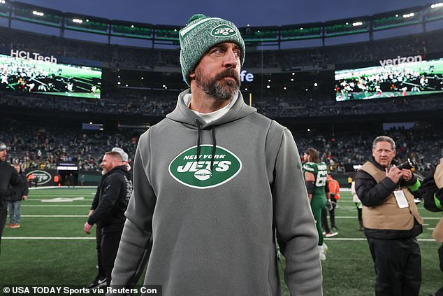 Aaron Rodgers is out for the season due to a torn Achilles tendon he suffered in his first game as a Jet